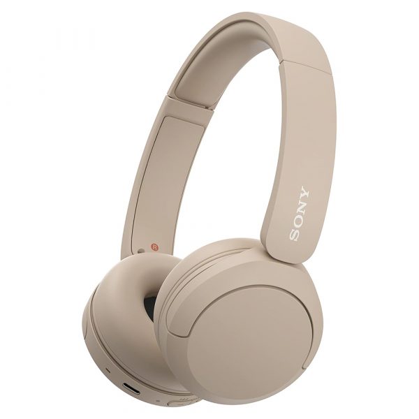 Sony CH520 Wireless Over-Ear Headphones, Beige