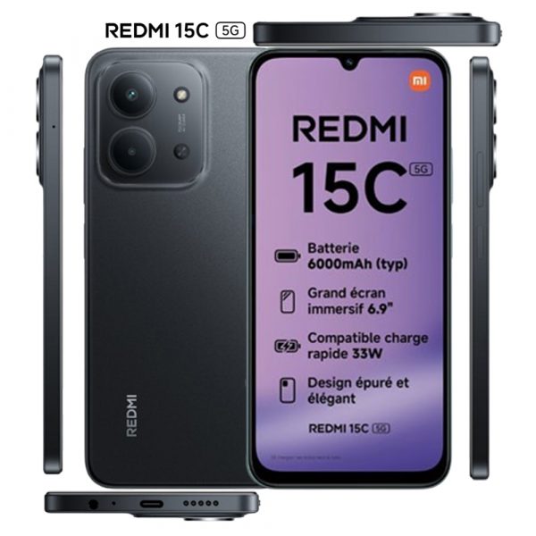 Xiaomi Redmi 15C 5G (4/128GB) - Midnight Black