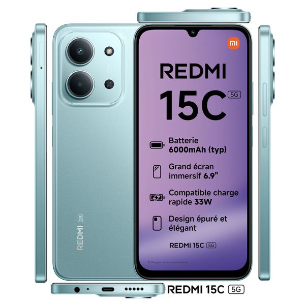 Xiaomi Redmi 15C 5G (4/128GB) – Mint Green