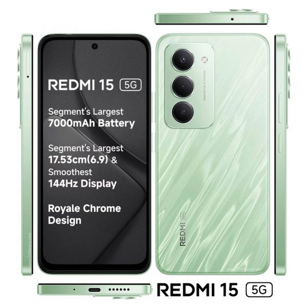 Xiaomi Redmi 15 5G 256GB 8GB RAM Ripple Green