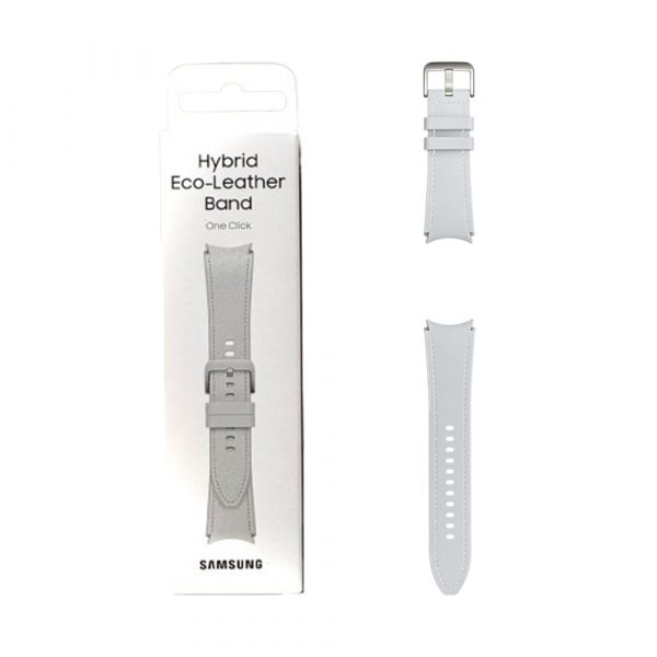 Galaxy Watch6 Hybrid Eco-Leather Band (M/L) - Silver