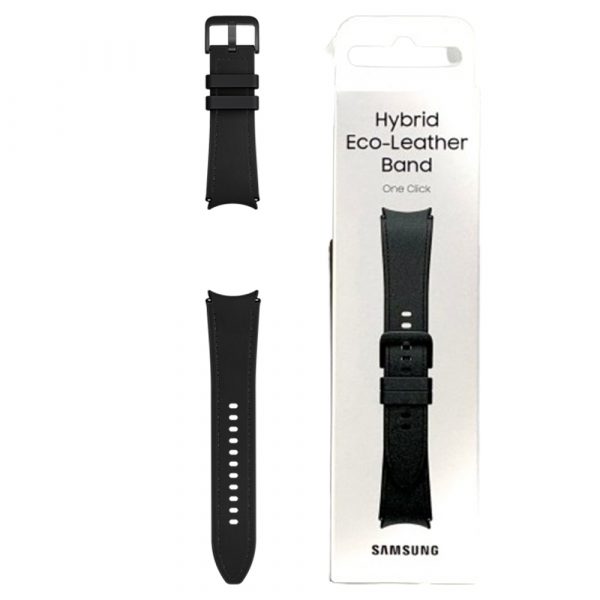 Galaxy Watch6 Hybrid Eco-Leather Band (M/L) – Black
