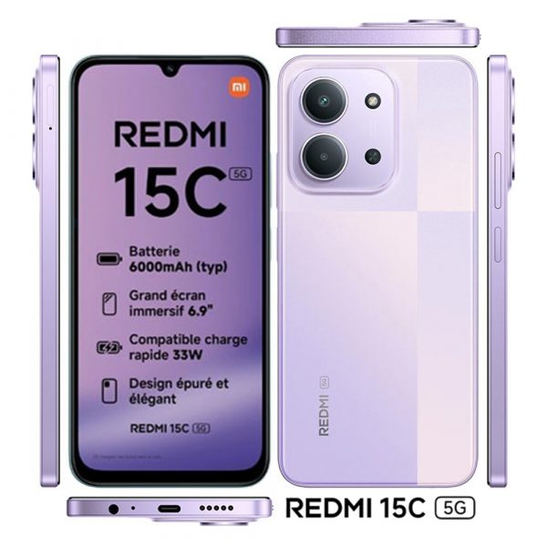 Xiaomi Redmi 15C 5G (4/128GB) – Dusk Purple