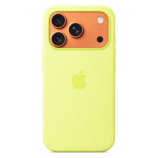 iPhone 17 Pro Silicone Case with MagSafe – Yellow