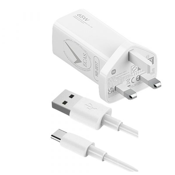 Xiaomi Mi 65W GaN Charger (Type-A + Type-C) – White