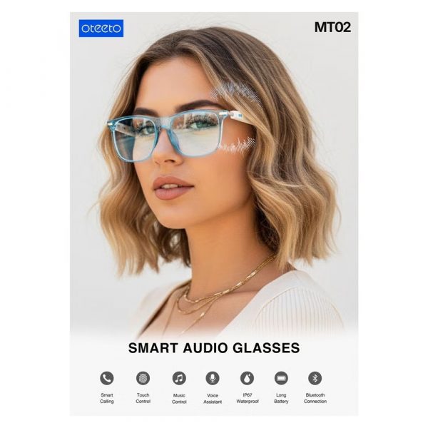 Oteeto MT02 Smart Audio Glasses – White