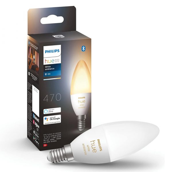 Philips Hue White Ambiance Smart Bulb E14